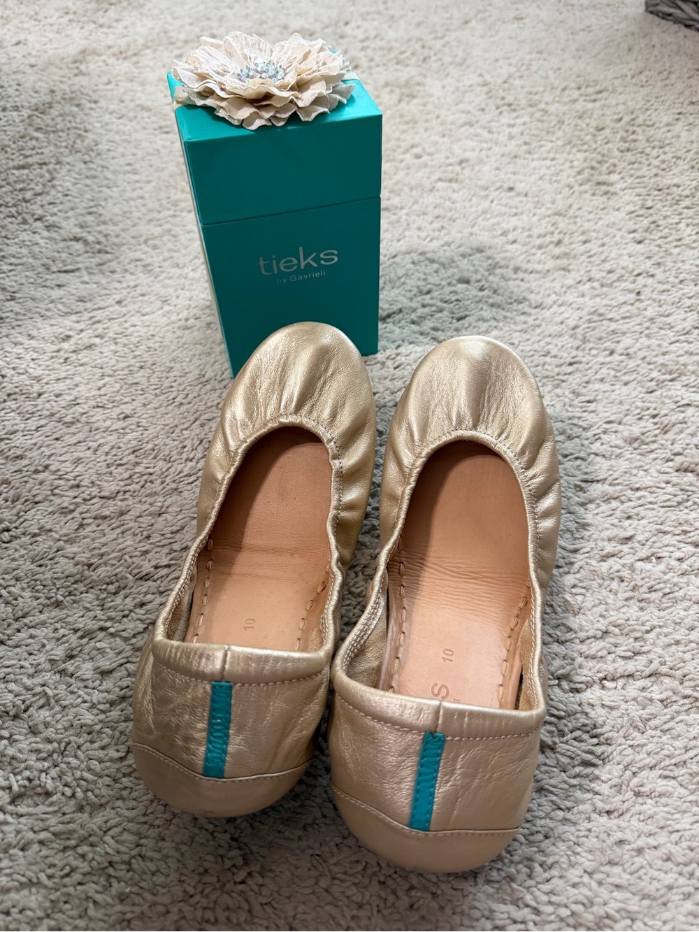 Champagne Gold Tieks Size 10